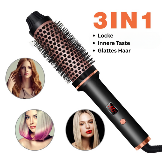 SmoothCurl Brush – 3-in-1 Warmluftbürste zum Locken, Glätten & Volumisieren