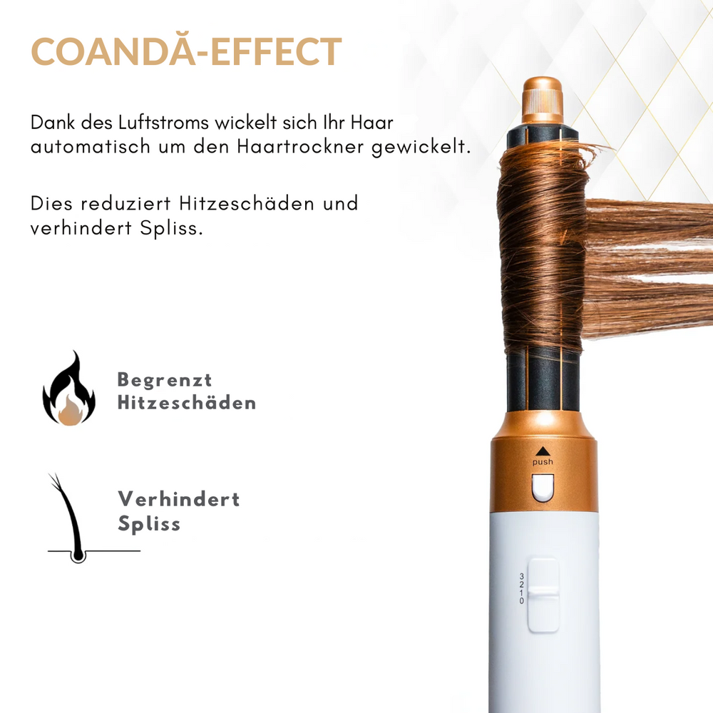 AirStyle 5in1 – Multifunktionaler Haarstyler für Volumen, Locken & Glanz