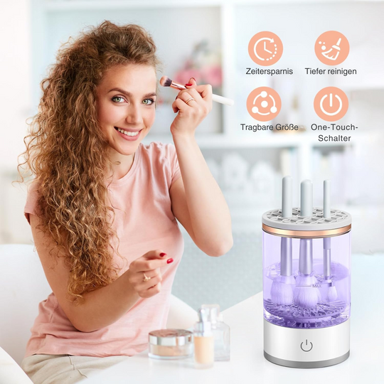 BrushClean Pro – Elektrischer Make-up Pinselreiniger für hygienisch saubere Tools