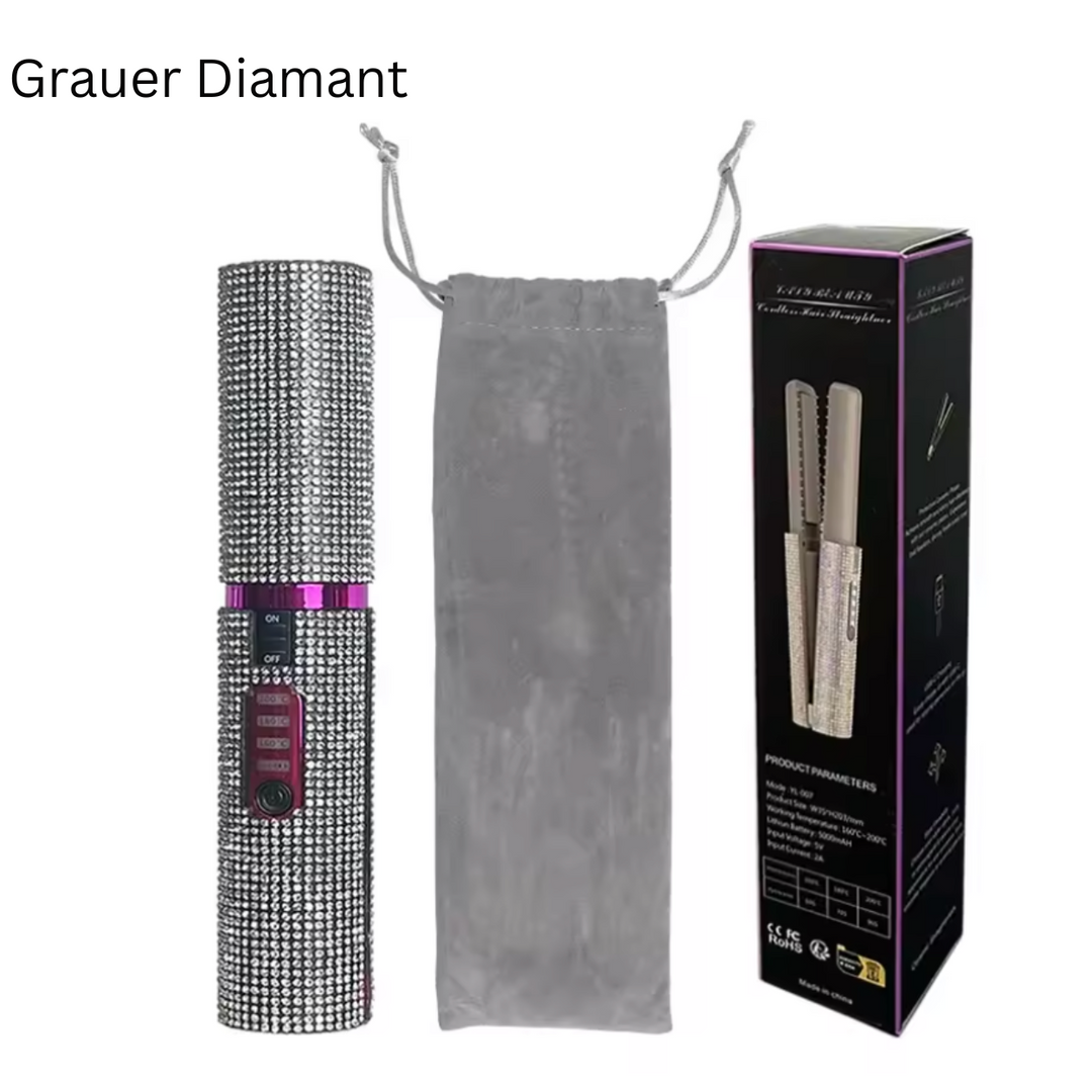 Glanz Styler – Kabelloses Glätteisen mit Glitzer für unterwegs