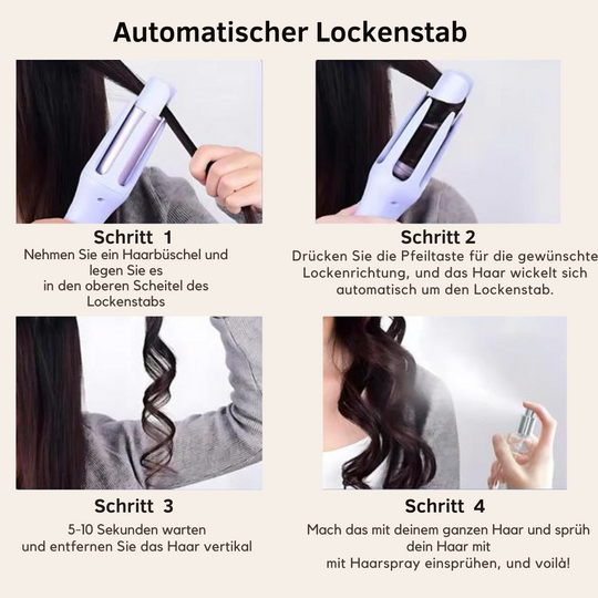 CurlMate Auto – Automatischer Lockenstab für müheloses Styling zu Hause