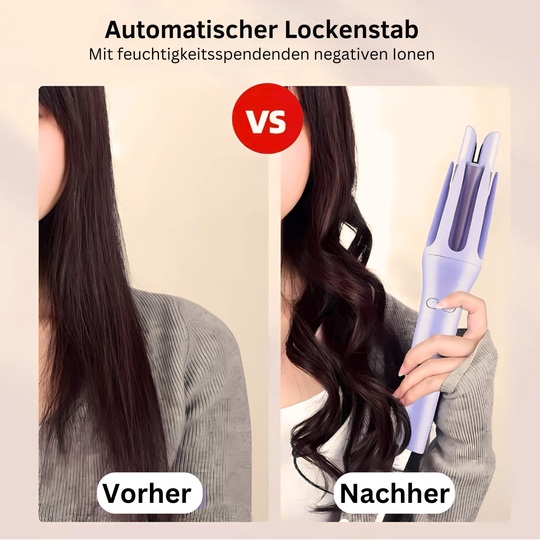 CurlMate Auto – Automatischer Lockenstab für müheloses Styling zu Hause