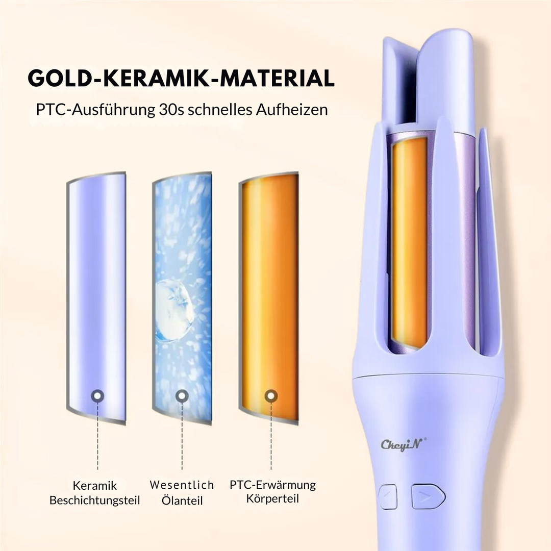 CurlMate Auto – Automatischer Lockenstab für müheloses Styling zu Hause