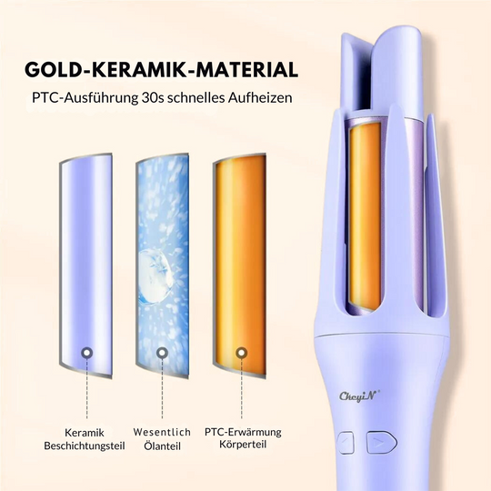CurlMate Auto – Automatischer Lockenstab für müheloses Styling zu Hause