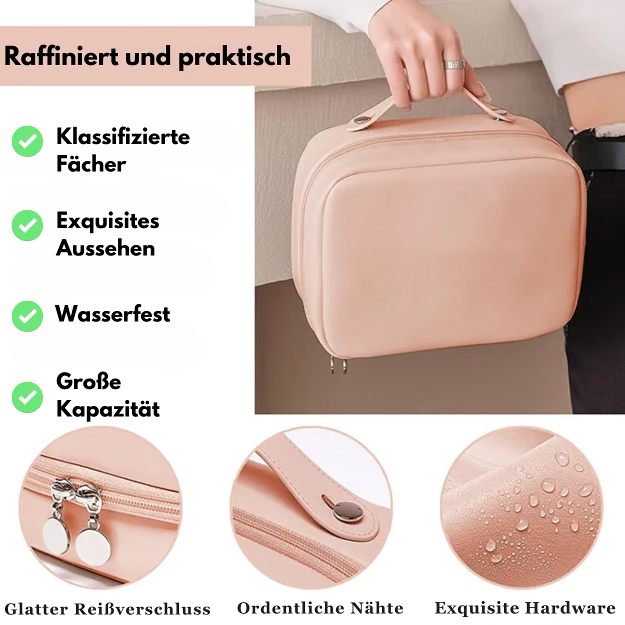 BeautyNest - Vielseitige Kosmetiktasche für Alltagsbedarf