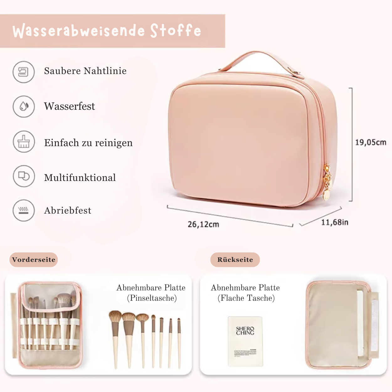 BeautyNest - Vielseitige Kosmetiktasche für Alltagsbedarf