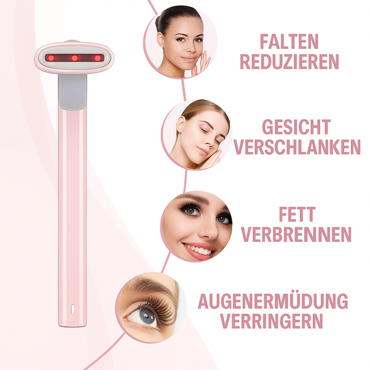 RedGlow Stick – Rotes LED-Lichtgerät gegen Falten & schlaffe Haut