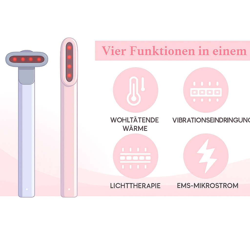 RedGlow Stick – Rotes LED-Lichtgerät gegen Falten & schlaffe Haut