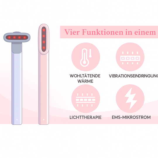 RedGlow Stick – Rotes LED-Lichtgerät gegen Falten & schlaffe Haut