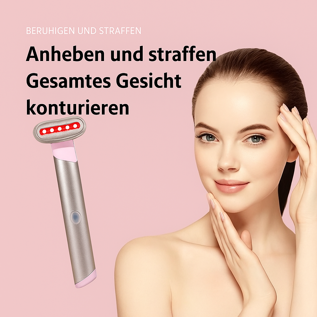 RedGlow Stick – Rotes LED-Lichtgerät gegen Falten & schlaffe Haut