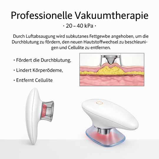 CelluGlow Pro – Vakuumgerät mit Rotlicht zur gezielten Cellulite-Reduktion