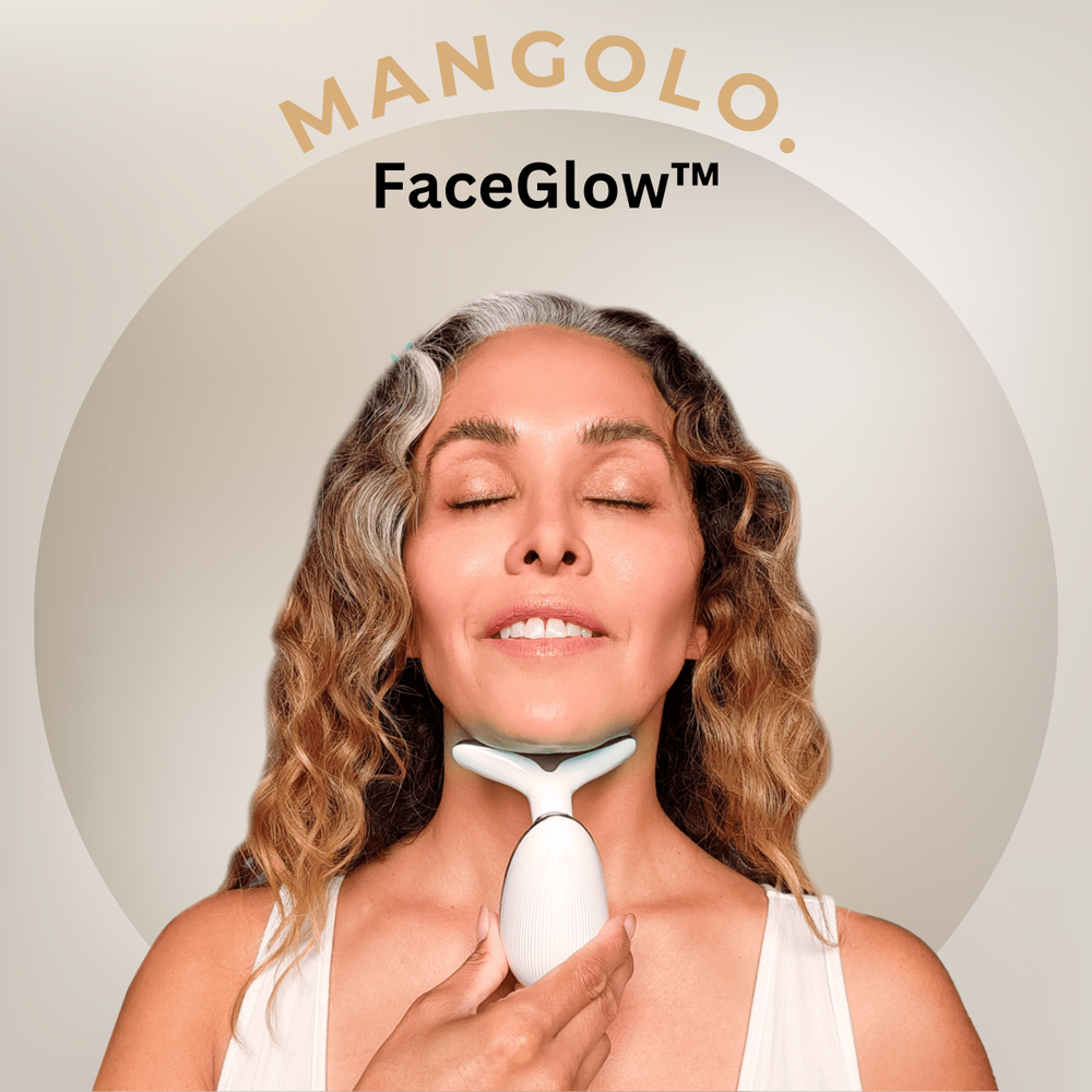 FaceGlow Gesichtsmassagegerät – Straffende Anti-Falten Pflege mit Lichttherapie