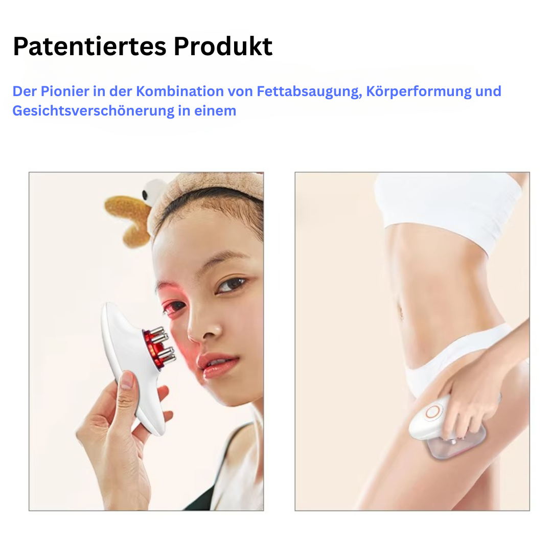 CelluGlow Pro – Vakuumgerät mit Rotlicht zur gezielten Cellulite-Reduktion