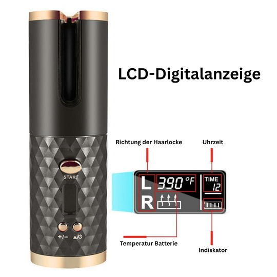 GlamCurls – Kabelloser automatischer Lockenstab für perfekte Wellen