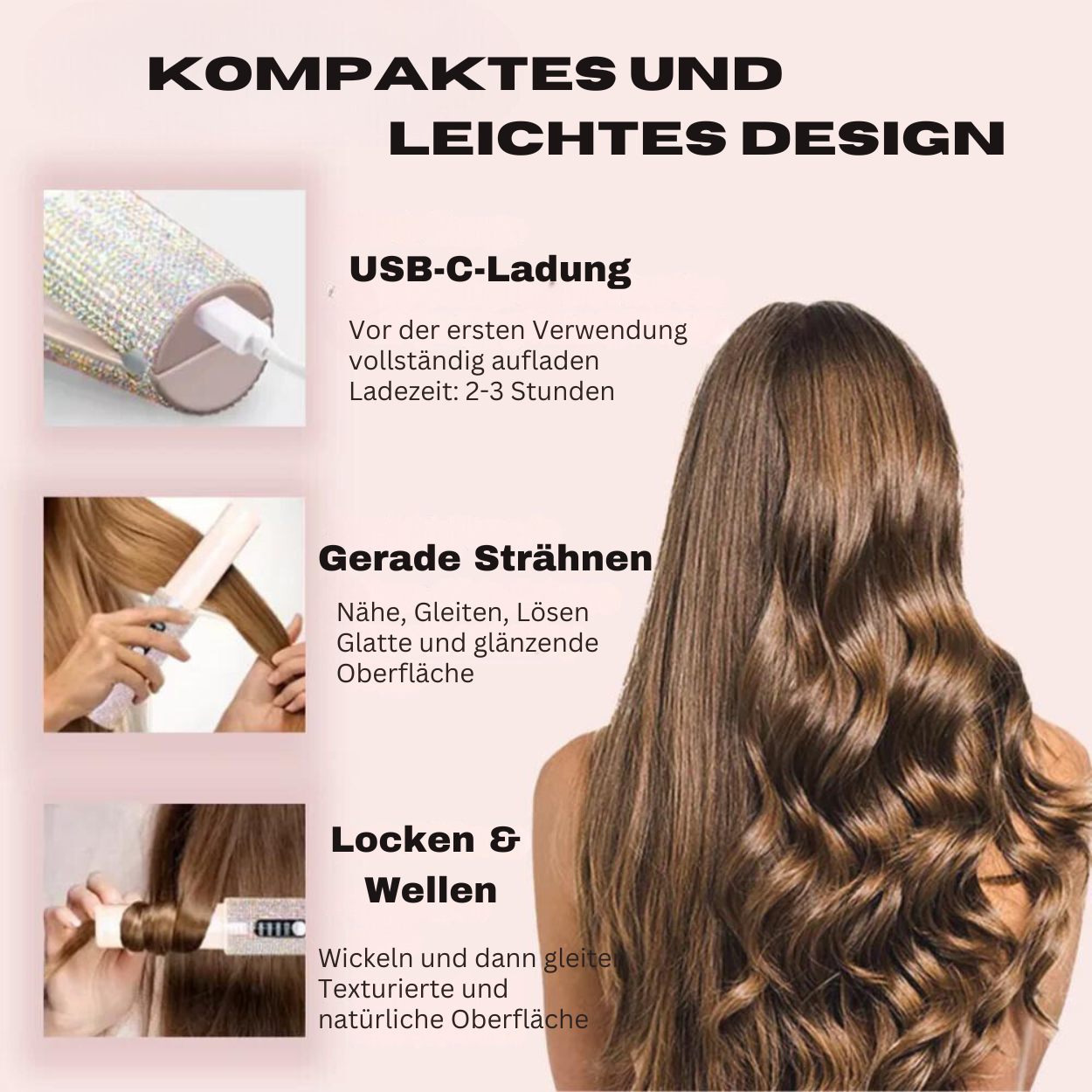 Glanz Styler - Dein funkelndes Must-have für perfektes Haarstyling unterwegs!