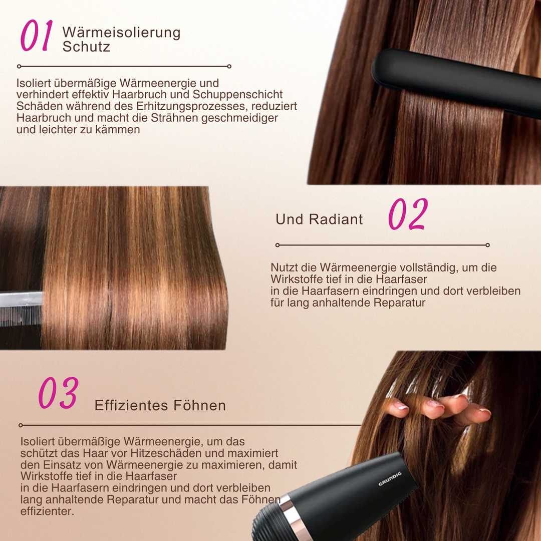 Hitzeschutzspray für Haare – Schutz & Pflege bis 240°C
