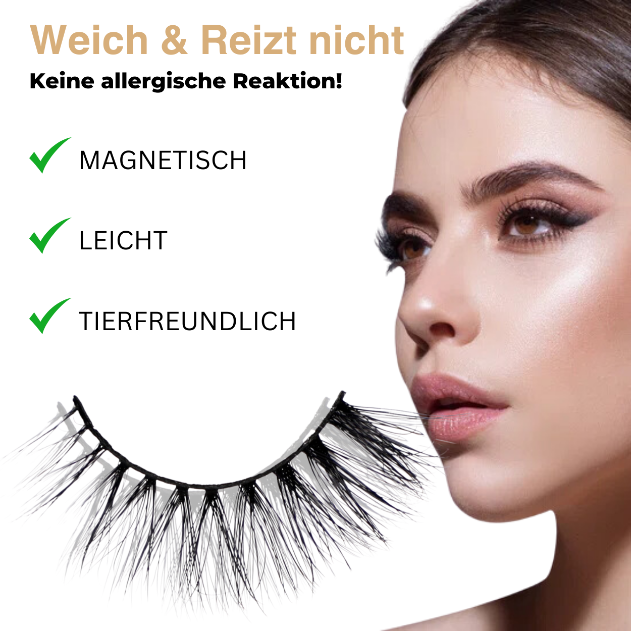 Magnetischen Liner-Wimpern - Kein Kleberchaos mehr