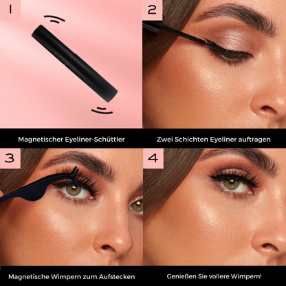 Magnetischen Liner-Wimpern - Kein Kleberchaos mehr