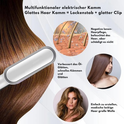 QuickSleek -  Bereit in einem Augenblick mit der elektrischen Haarglätterbürste