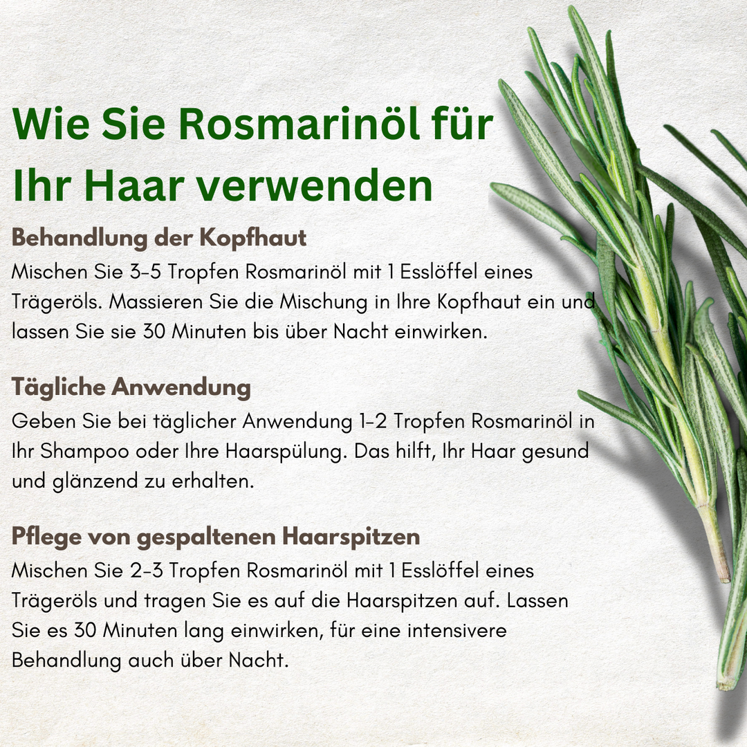 Rosmarinöl für Haarwachstum – Natürlich kräftigeres & dichteres Haar