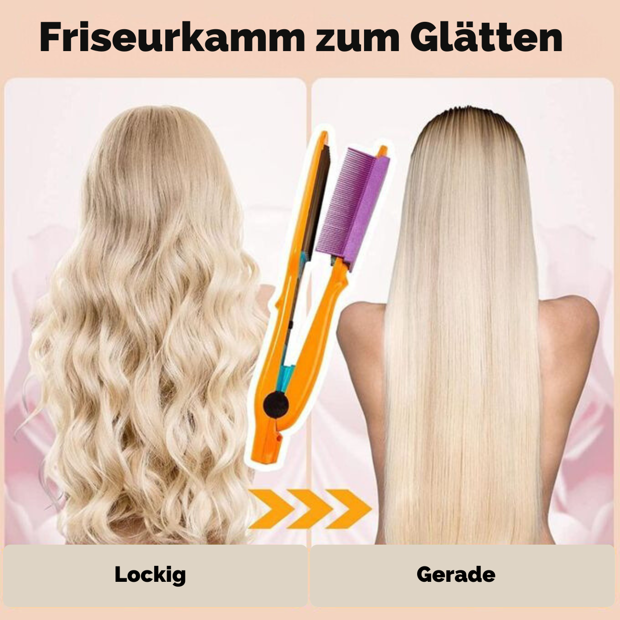 SleekComb - Haarglättungskamm für glattes Haar in nur wenigen Minuten