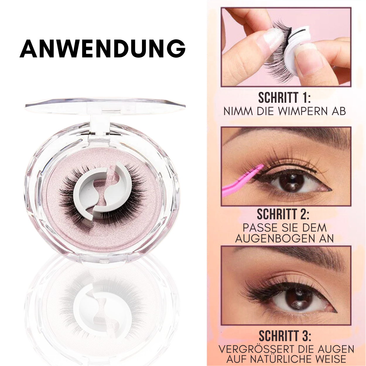 Streifenwimpern - Die Zukunft der falschen Wimpern ist Kleberfrei