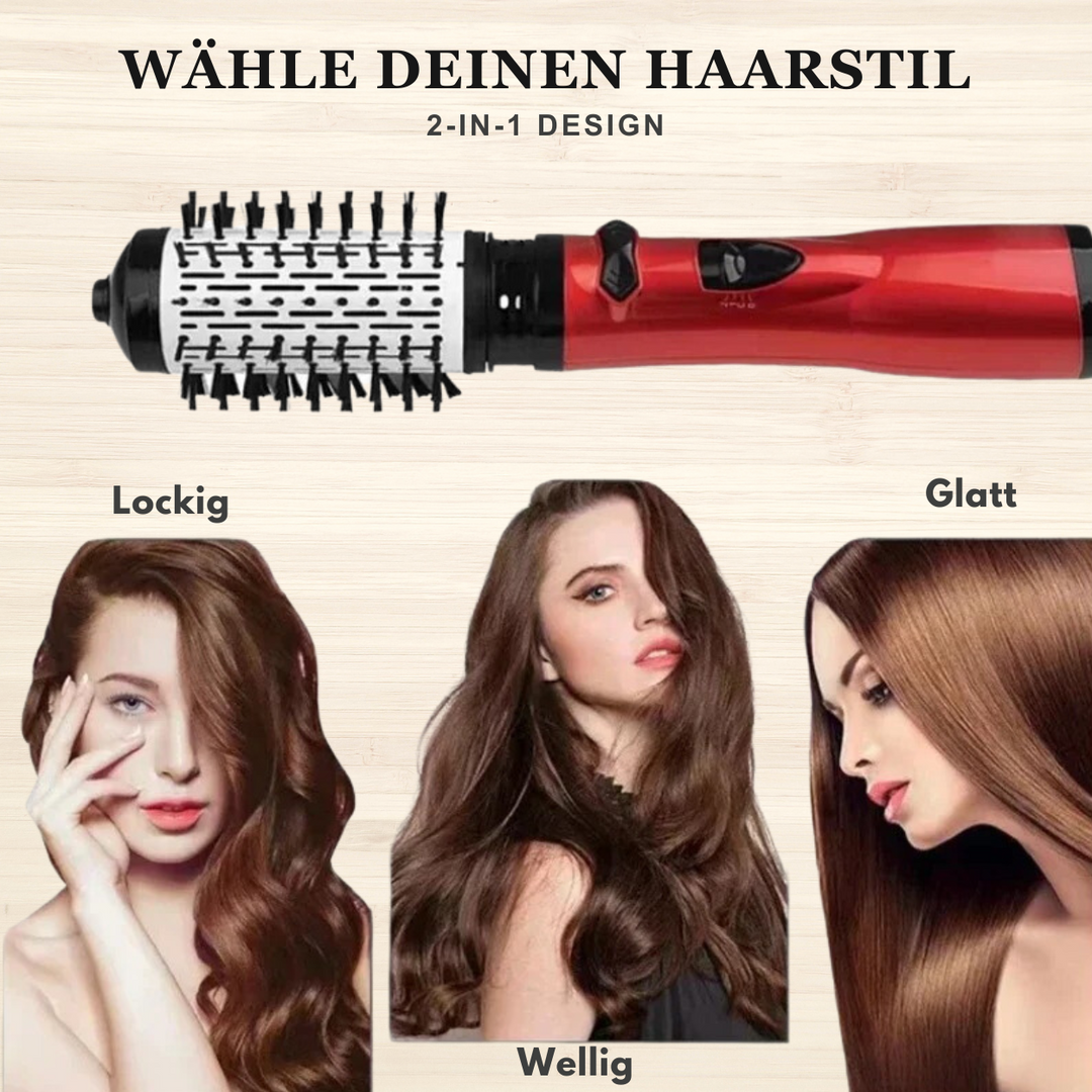 VolumenBrush 3in1 – Rotierende Warmluftbürste zum Trocknen & Stylen