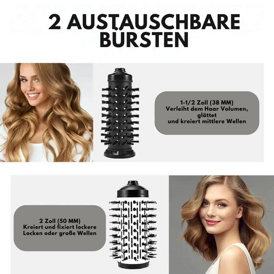 VolumenBrush 3in1 – Rotierende Warmluftbürste zum Trocknen & Stylen