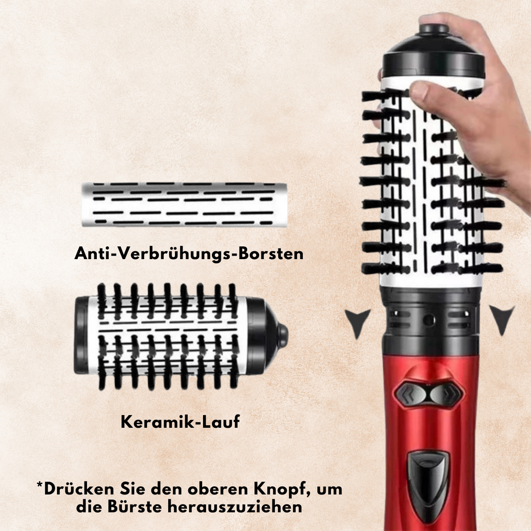 VolumenBrush 3in1 – Rotierende Warmluftbürste zum Trocknen & Stylen