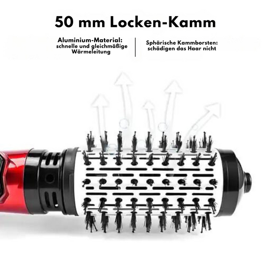 VolumenBrush 3in1 – Rotierende Warmluftbürste zum Trocknen & Stylen