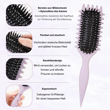 Styling Curly Hair Brush - Erreichen Sie perfekte Locken mühelos