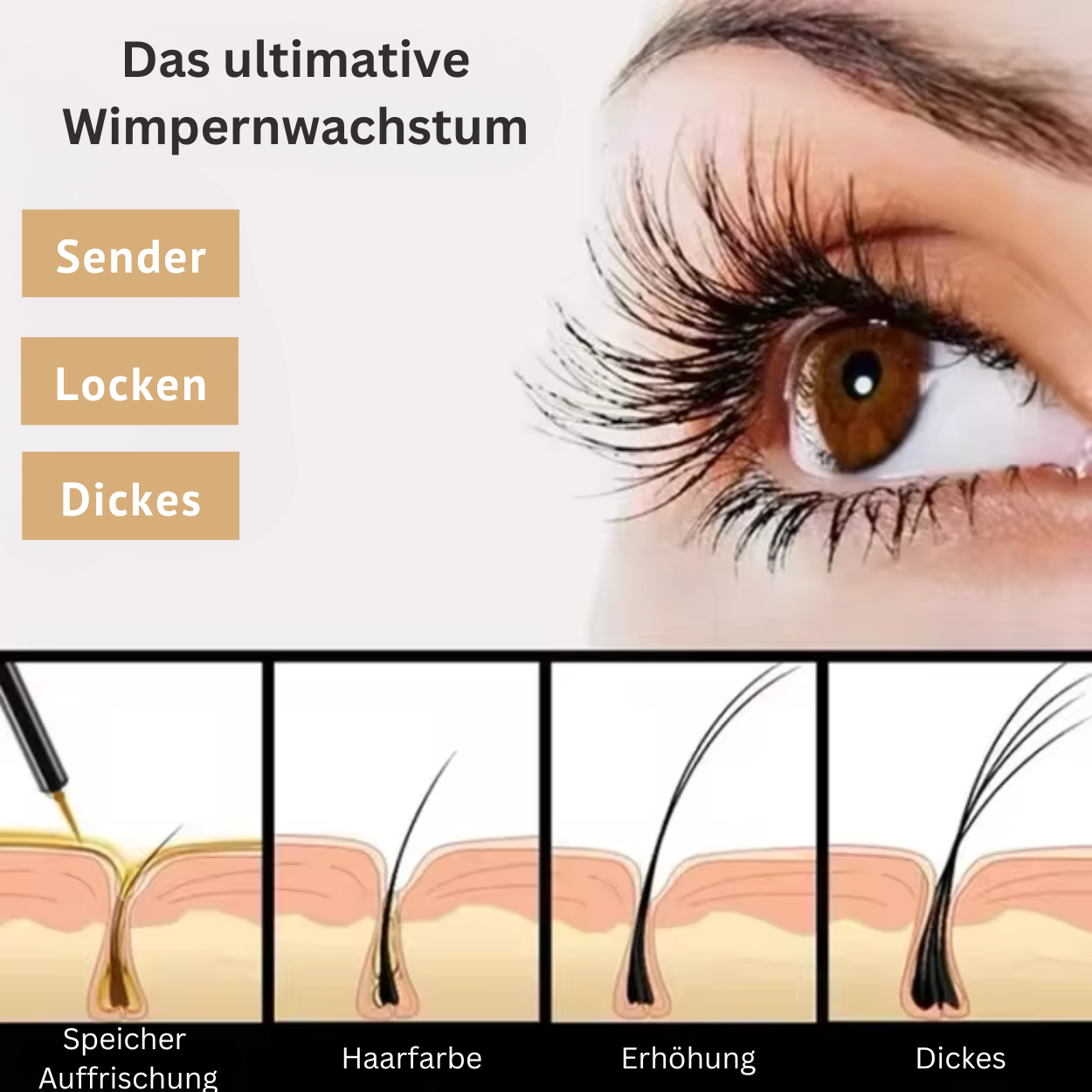 Wimpernwachstumsserum -  Für schnelles Wachstum